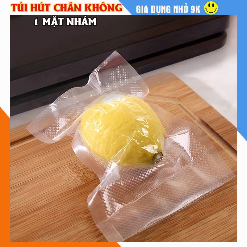 Túi hút chân không 1 mặt nhám, túi hút chân không đựng thực phẩm cao cấp một mặt nhám