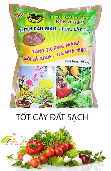 [HCM]Phân Bón Đầu Trâu NPK 20 – 20 – 15  Gói 1kg