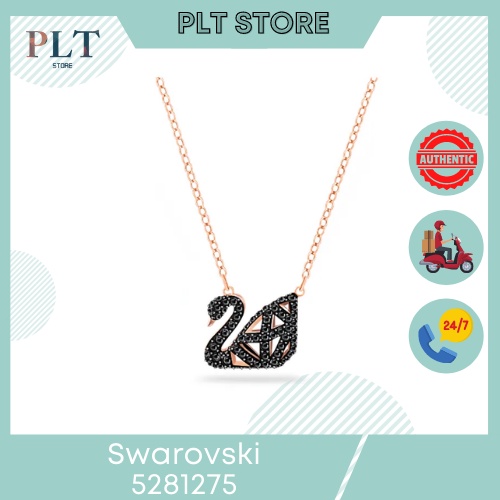Dây chuyền Thiên nga Swarovski 5281275 Facet 3D 2 màu mặt