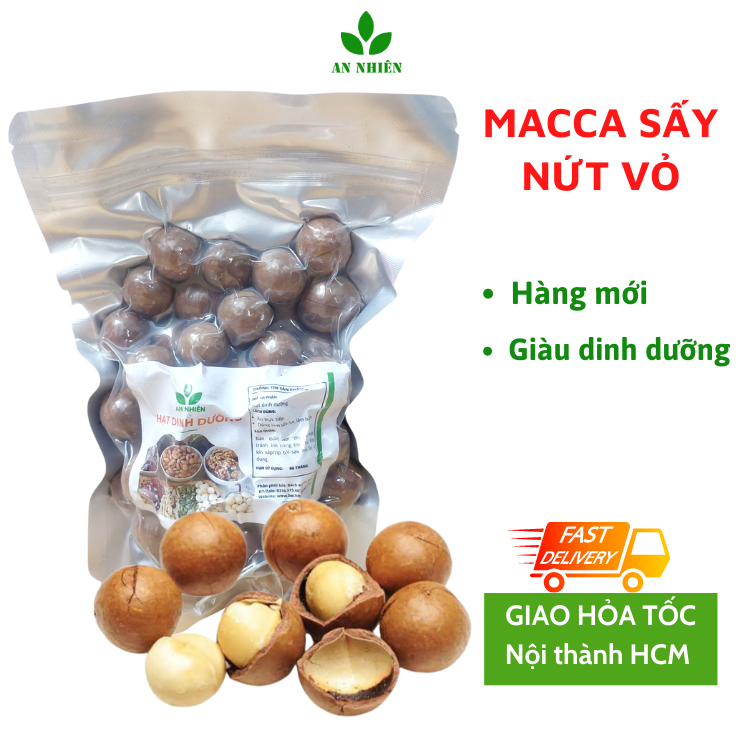 Hạt macca nứt vỏ giàu dinh dưỡng An Nhiên 500gr
