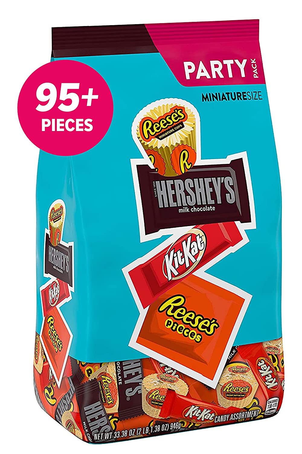 Túi 946g socola mix 4 loại hersheys reeses kit kat pieces miniatures assortment