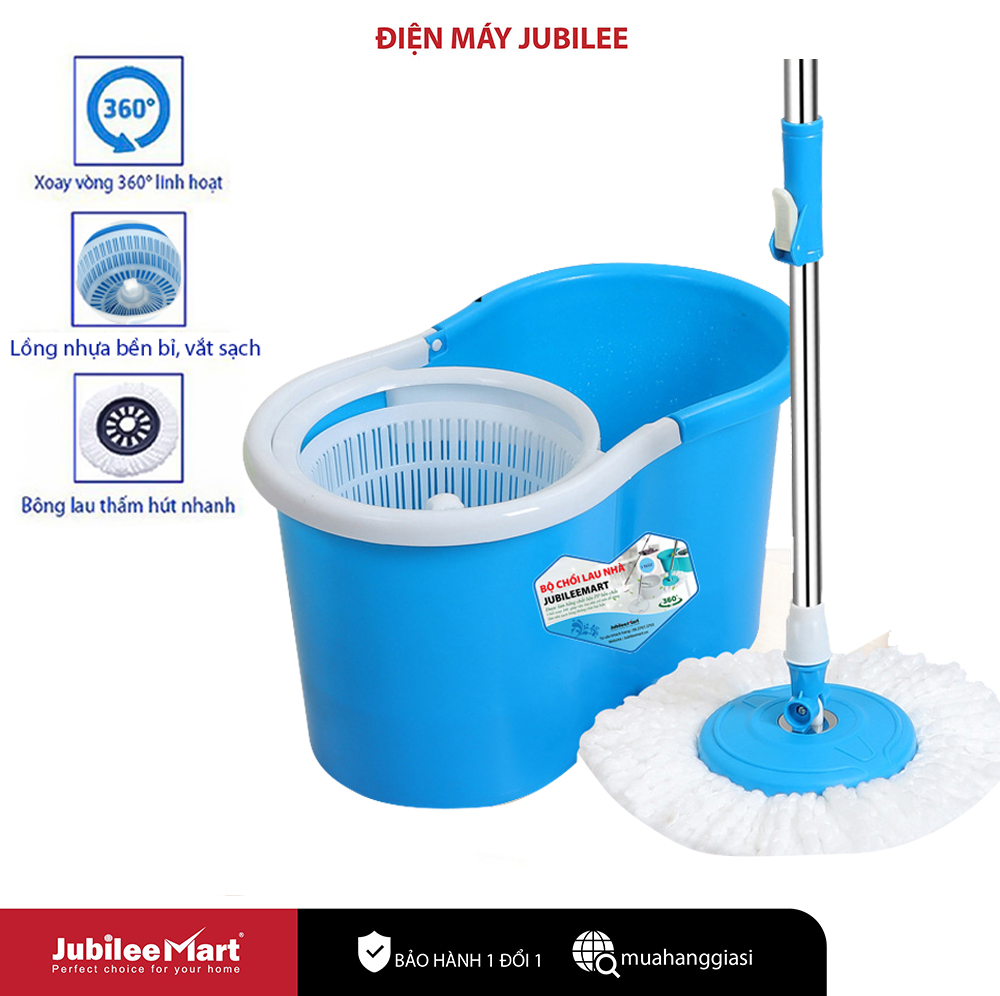 [GIAO HÀNG NHANH ] Chổi Lau Nhà Thông Minh Tự Vắt 360 Bộ Chổi Lau Nhà Thông Minh 360 gồm Cây Lau Nhà Thông Minh Tự Vắt và Thùng Lau Nhà 360 Độ có Chế Độ Tự Vắt Thông Minh Nhưa Cứng Bền Bĩ