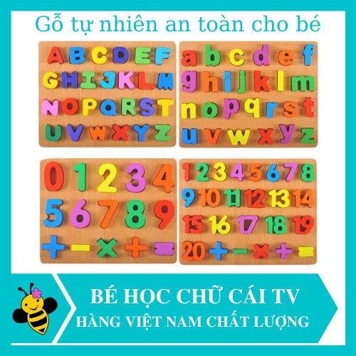 Bảng chữ cái cho bé bảng chữ cái nổi tiếng việt 20x30cm cho bé