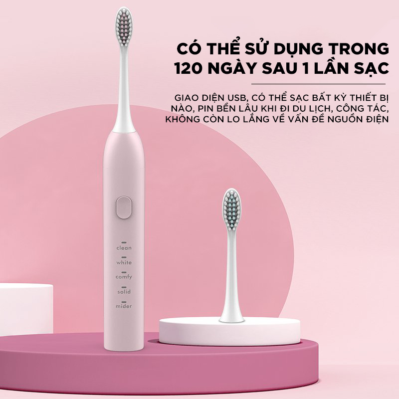 Bàn chải đánh răng điện làm sạch răng, hạn chế viêm nướu, làm trắng răng Electric toothbrush