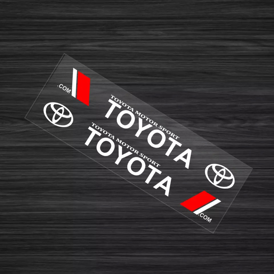 Bộ 2 Tem dán cửa xe ô tô Toyota