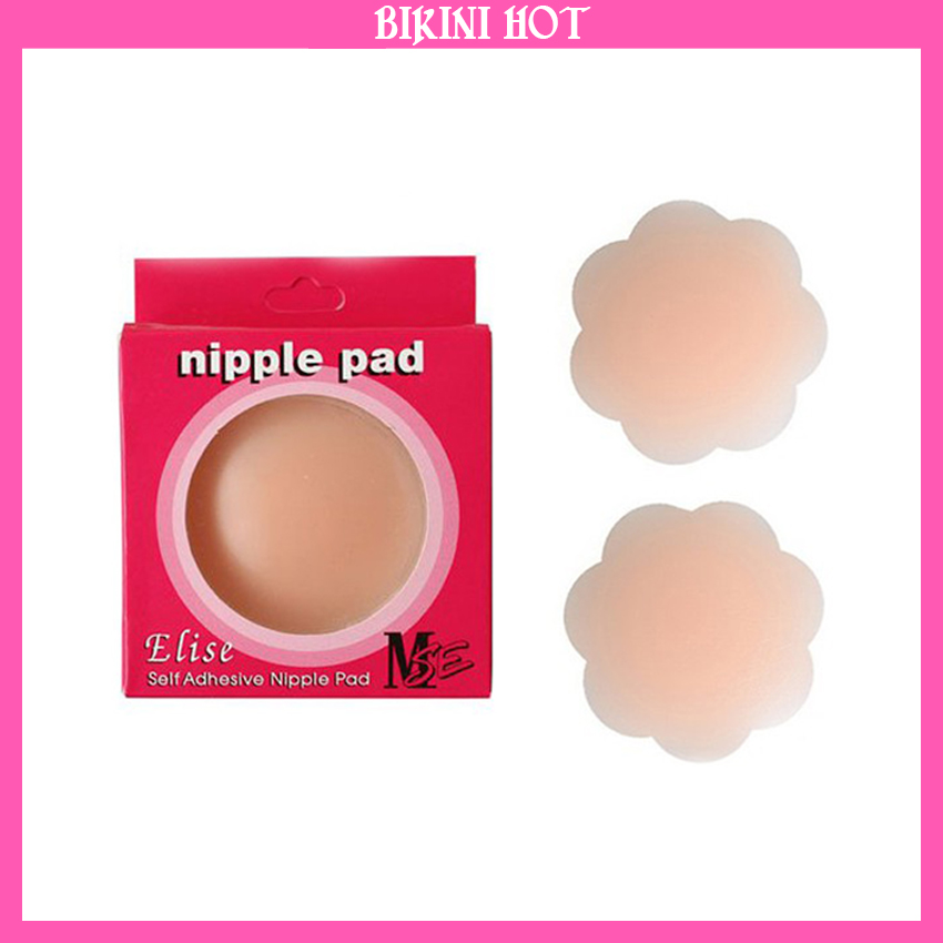 MIẾNG DÁN NGỰC SILICON - Hộp 2 miếng dán ti Silicon Niple 280 tiện lợi BIKINI HOT