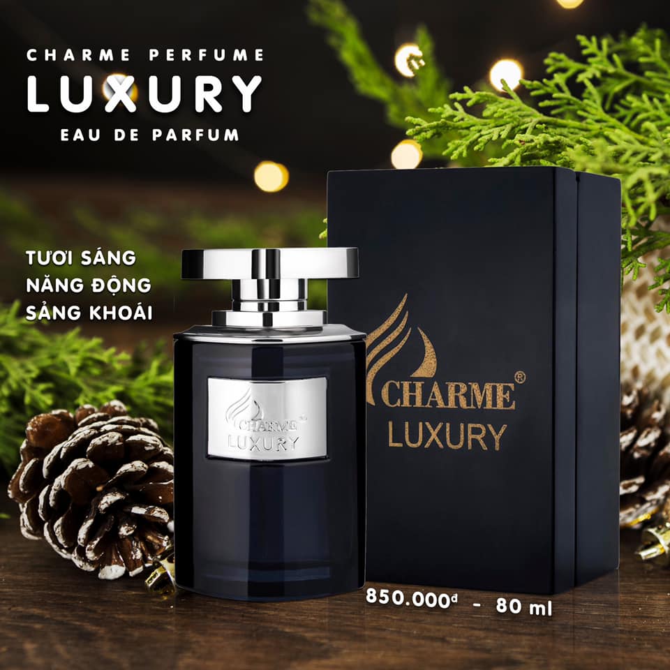 Nước Hoa Nam Luxury 80ml Chính Hãng_ Nước hoa nam cao cấp, Charme Luxury, lưu hương lâu, hương mát lạnh pha chút nồng ấm, 80ml