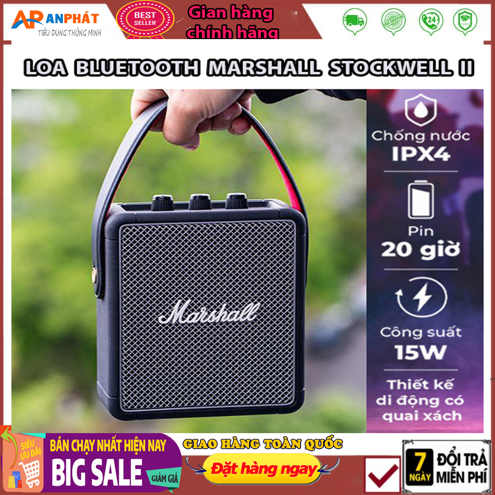 Loa bluetooth Marshall Stockwell 2 Loa Marshall Stockwell 2 chính hãng,nơi bán giá rẻ, uy tín loa marshall Stockwell 2 chất lượng, Loa di động Bluetooth Marshall, loa mini bluetooth, loa xách tay