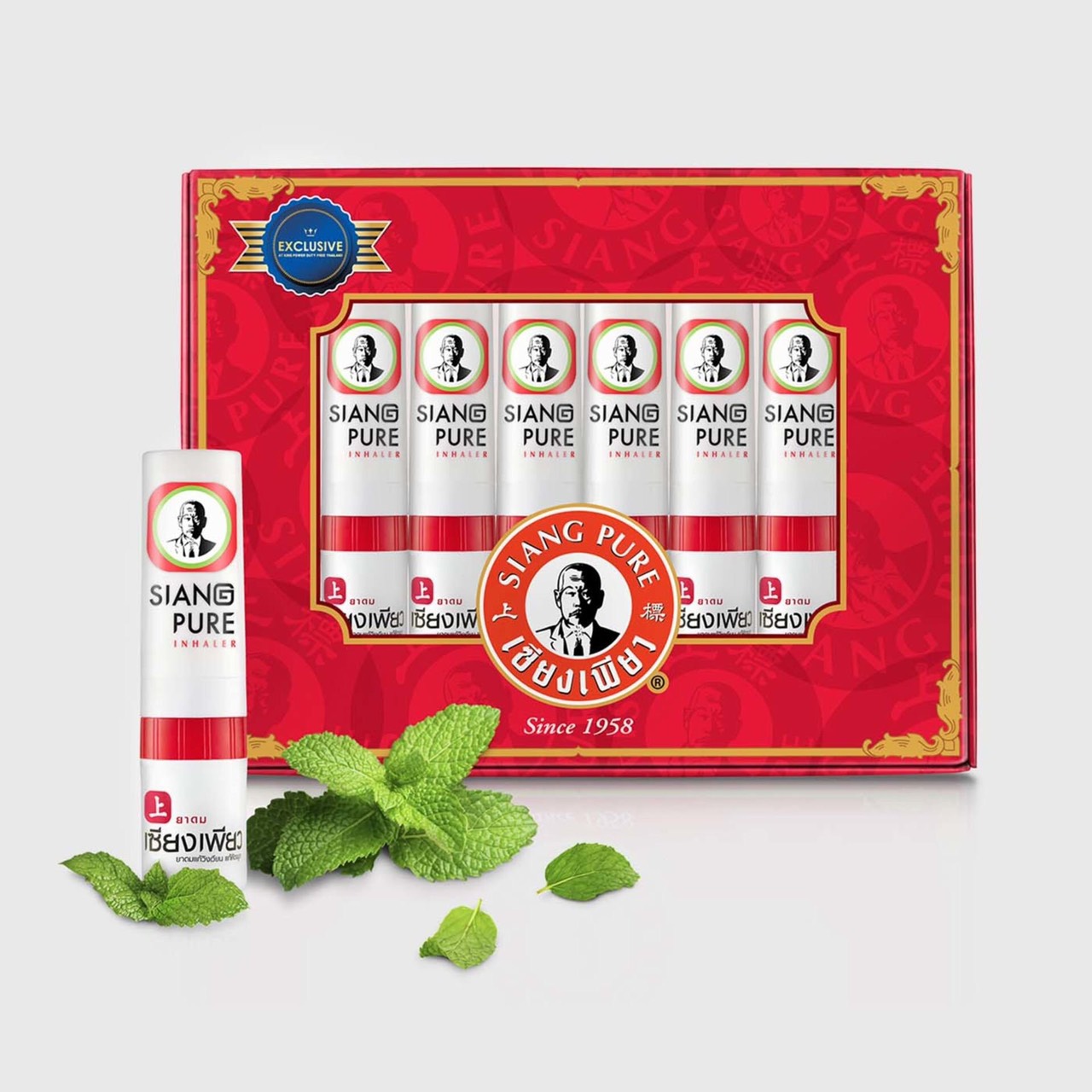 6 ống hít thông mũi 2 đầu siang pure inhaler 2in1 thái lan 2ml