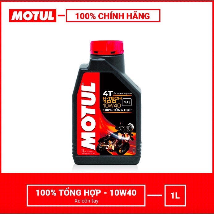 Nhớt motul hi-tech 100 4t 10w40 1l