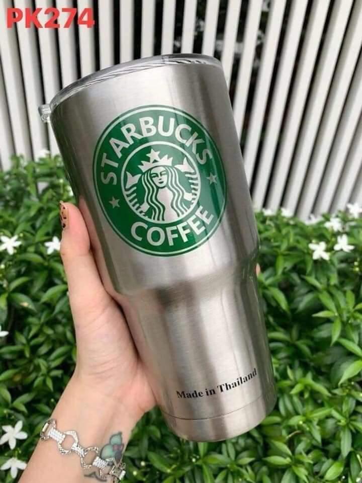 LY GIỮ NHIỆT CAO CẤP STARBUCK THÁI LAN CAO CẤP 900ml tặng kèm phụ kiện siêu cute