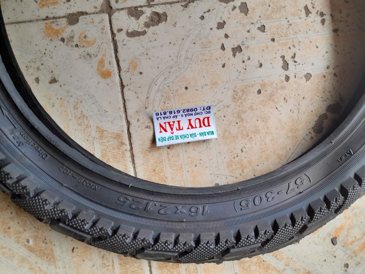 Vỏ xe đạp điện kenda 16 x 2.125