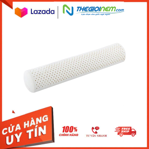 [HCM]Gối ôm cao su thiên nhiên Bolster​ Vạn Thành 18.5 x 100cm độ đàn hồi cao nâng đỡ tốt