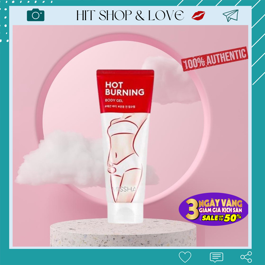Kem massage tan mỡ missha hot burning body gel 200ml hàn quốc giúp đánh tan mỡ bụng đùi bắp tay xoá rạn da hiệu quả