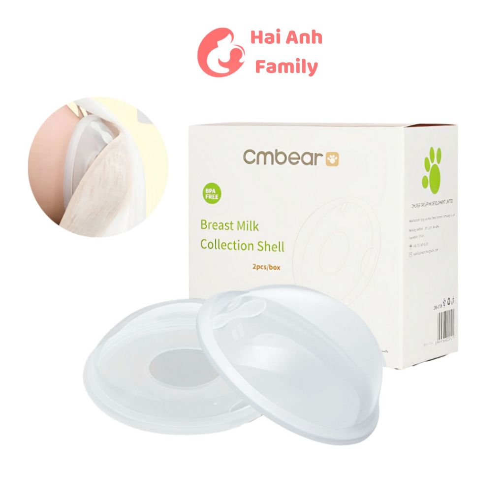 Phễu hứng sữa silicon cao cấp, giúp hứng sữa khi đi ra ngoài CmBear