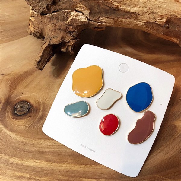 Set Resin 6 màu riêng bất đối xứng