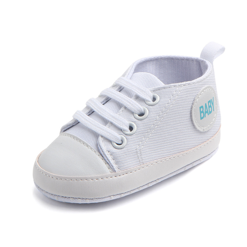 Giày tập đi đế mềm -giày sneaker vải canvas đế mềm thể thaounisex cổ cao cho bé từ 0 - 3 tuổi tập đi hot hit 2022