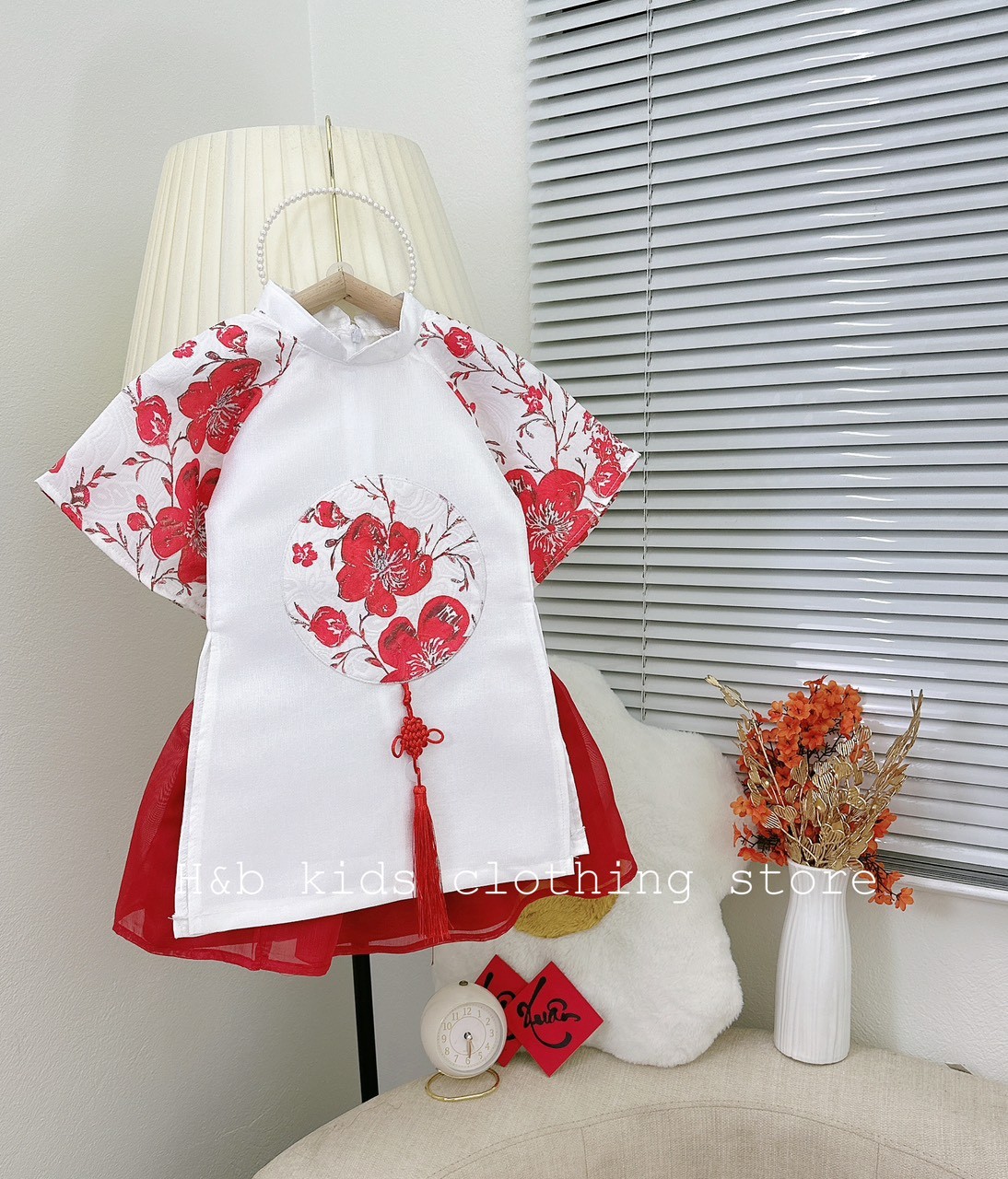 Set áo dài cách tân cho bé 9-19kg