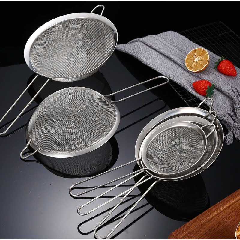 Vá Vớt Bọt Váng Mỡ Lòng Sâu Vành Lớn Làm Từ Inox Cao Cấp, Nhiều Kích Thước Để Lựa Chọn