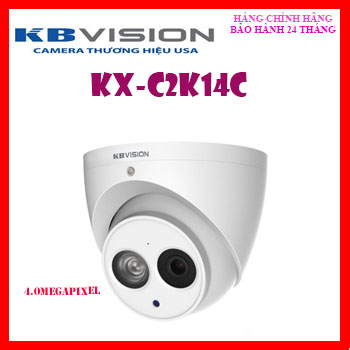 Camera dome hdcvi hồng ngoại 4.0 megapixel kbvision kx-c2k14c