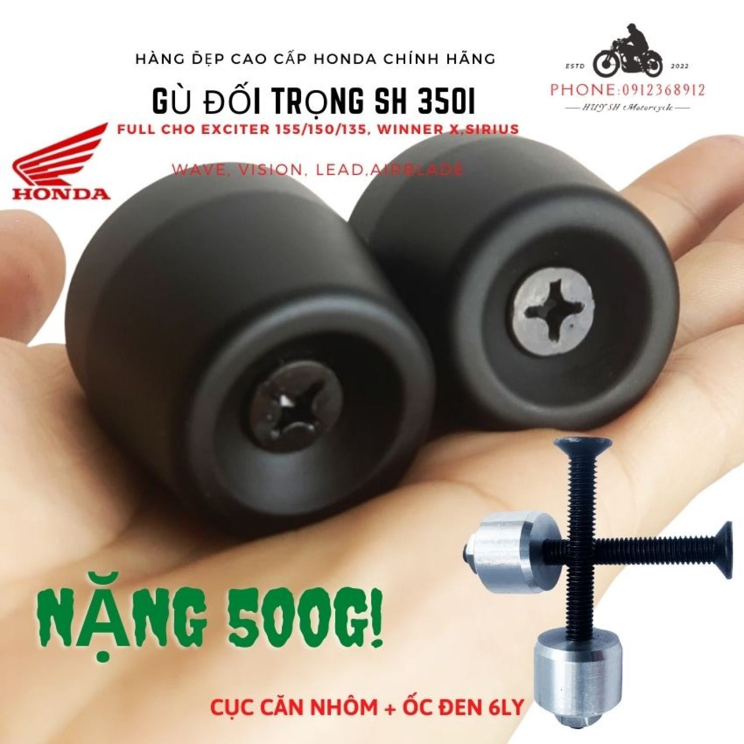 Gù chống rυng tay lái sh 350i cho yamaha exciter 155, exciter 150, exciter 135, ex 150