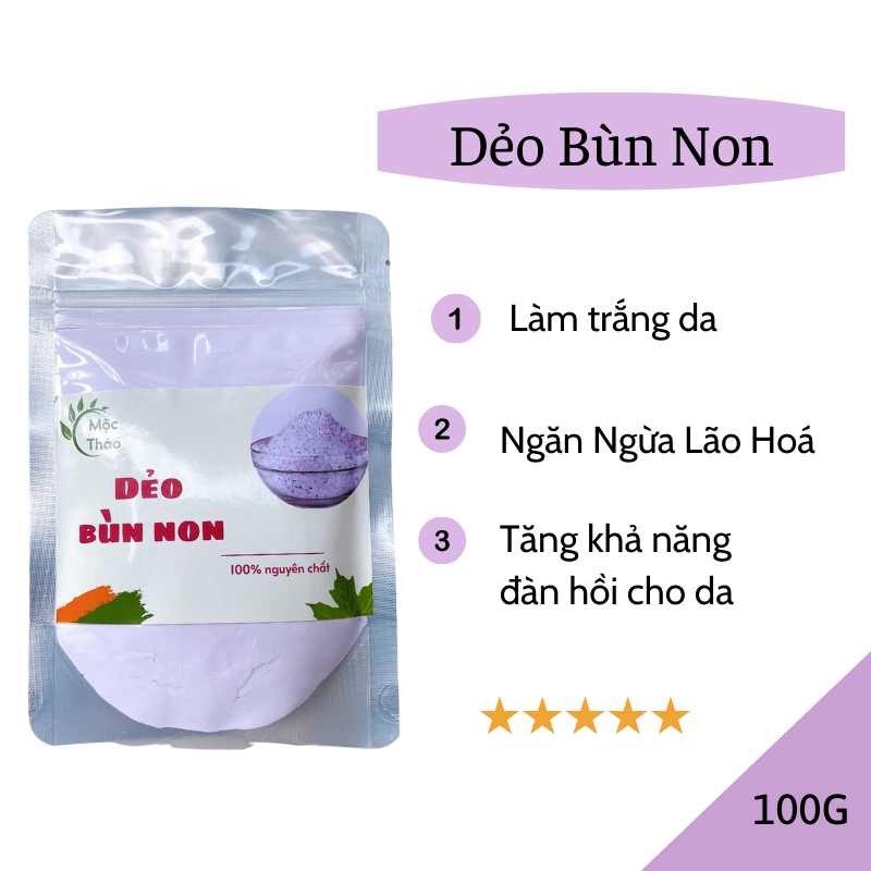 Bột đắp mặt nạ mask dẻo bùn non thiên nhiên nguyên chất Handmade