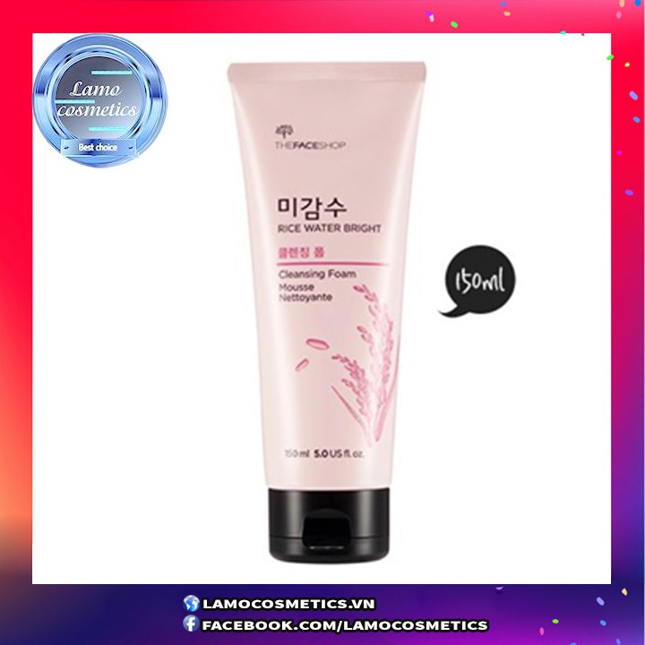 SỮA RỬA MẶT TRẮNG Da Gạo The Face Shop Rice Water Bright 100ML +150ML
