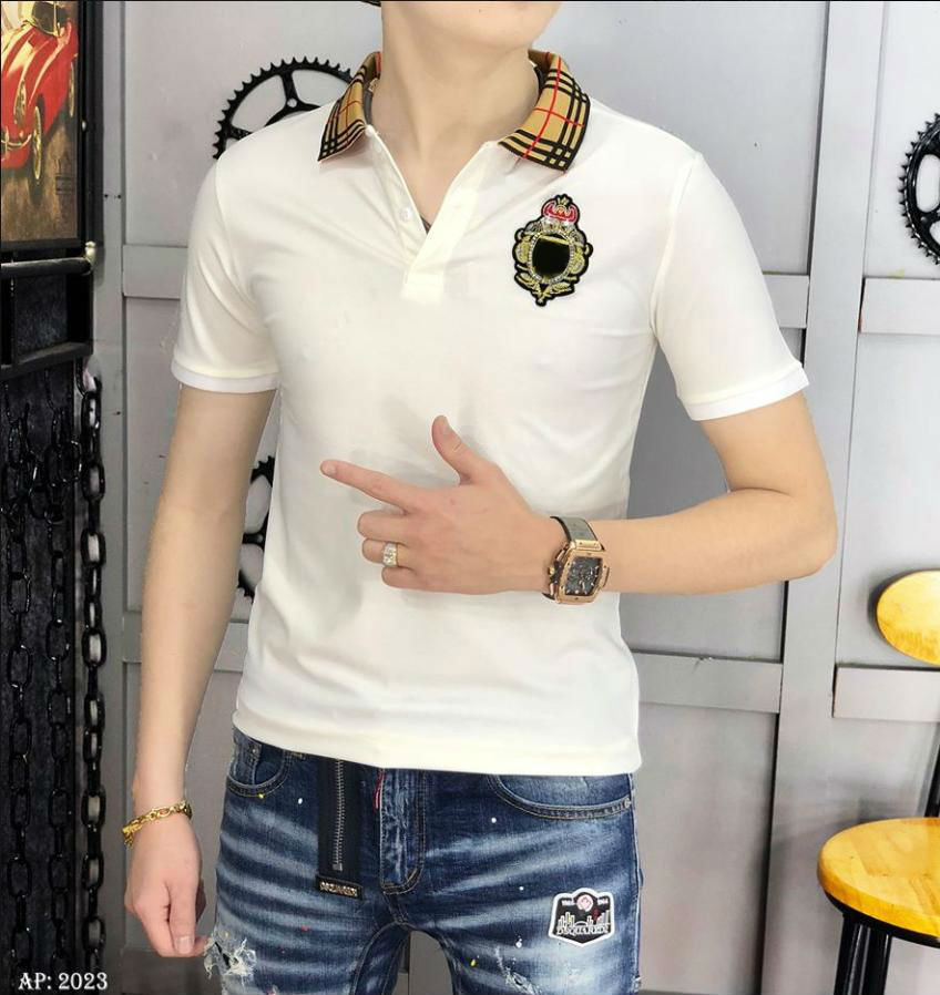 [HCM]ÁO THUN NAM CỔ PHỐI CARO THÊU LOGO THỜI TRANG CAO CẤP