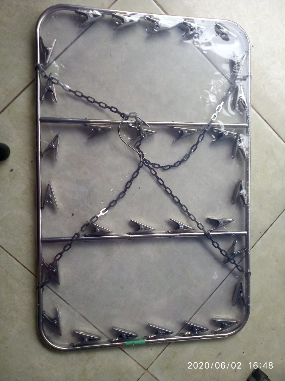 Móc kẹp phơi đồ em bé 30 kẹp inox 201