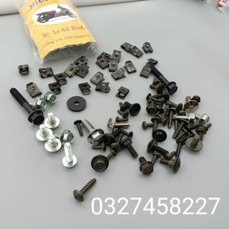 Bộ ốc vít bắt nhựa dàn áo xe Air Blade