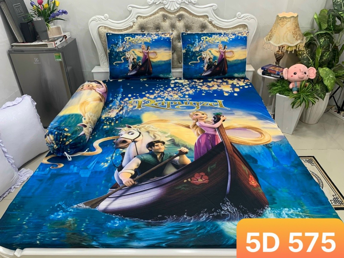 Bộ drap thun ý 5d cao cấp