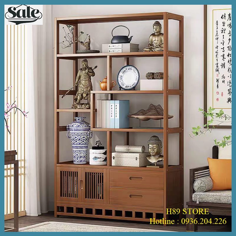 Kệ để đồ trang trí phòng khách, tủ trang trí sắp xếp đồ decor phòng đẹp