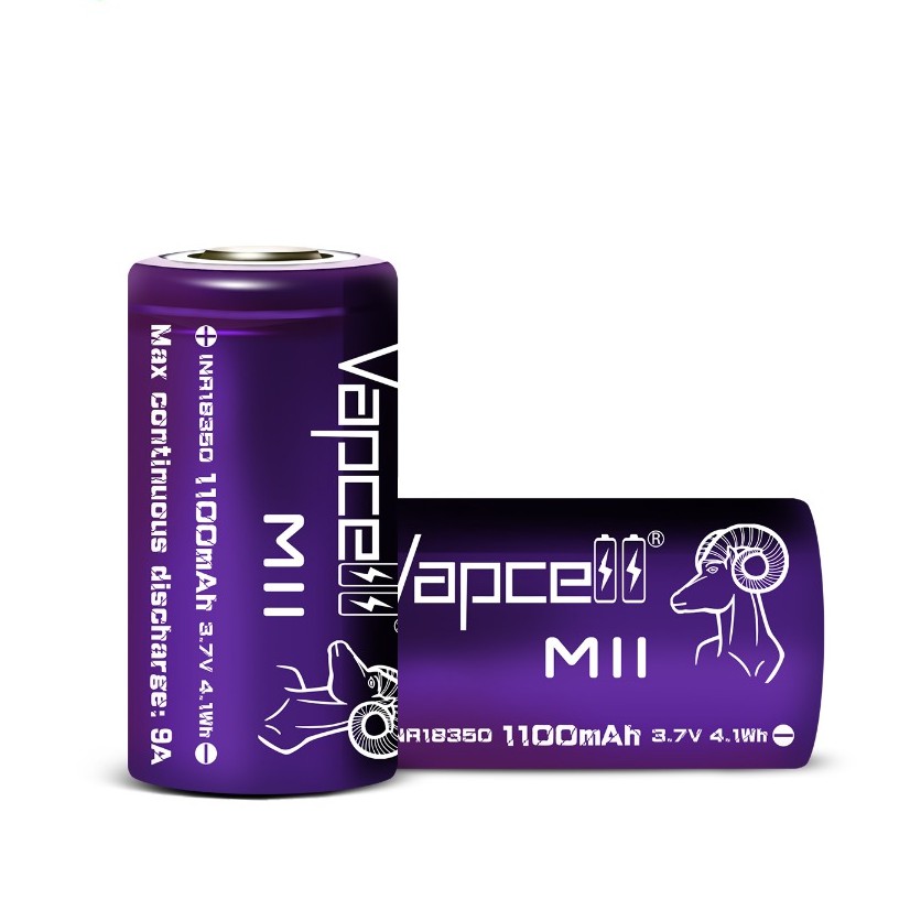 [P11] Pin Vapcell M11 18350 1100mAh xả 9A - thế hệ mới