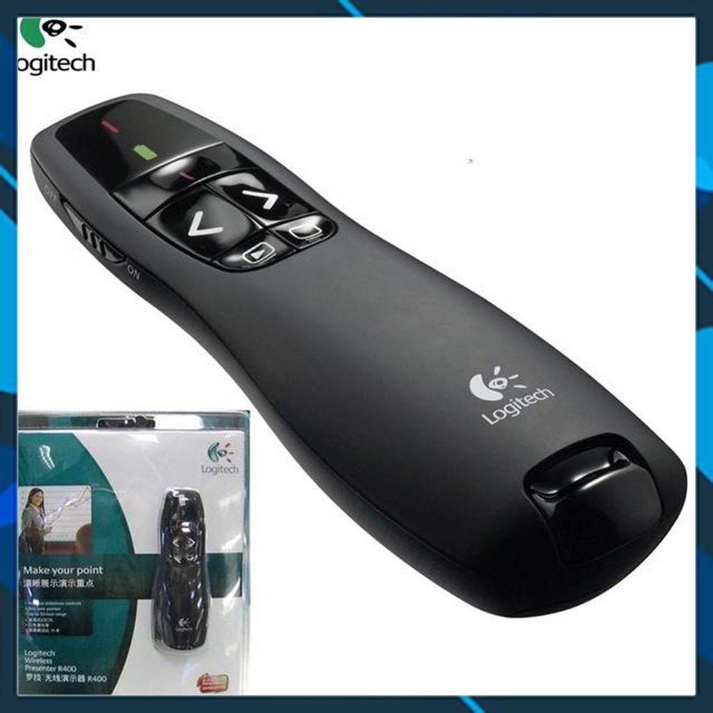 [HCM]Bút Trình Chiếu Logitech R400Bút Trình Chiếu Powerpoint Bút Thuyết Trình Bút Trình Chiếu Không Dây Thông Minh LogitechCông Nghệ Không Dây 2.4GhzĐèn Báo Pin Giúp Bạn Yên Tâm Không Lo Mất Sóng.
