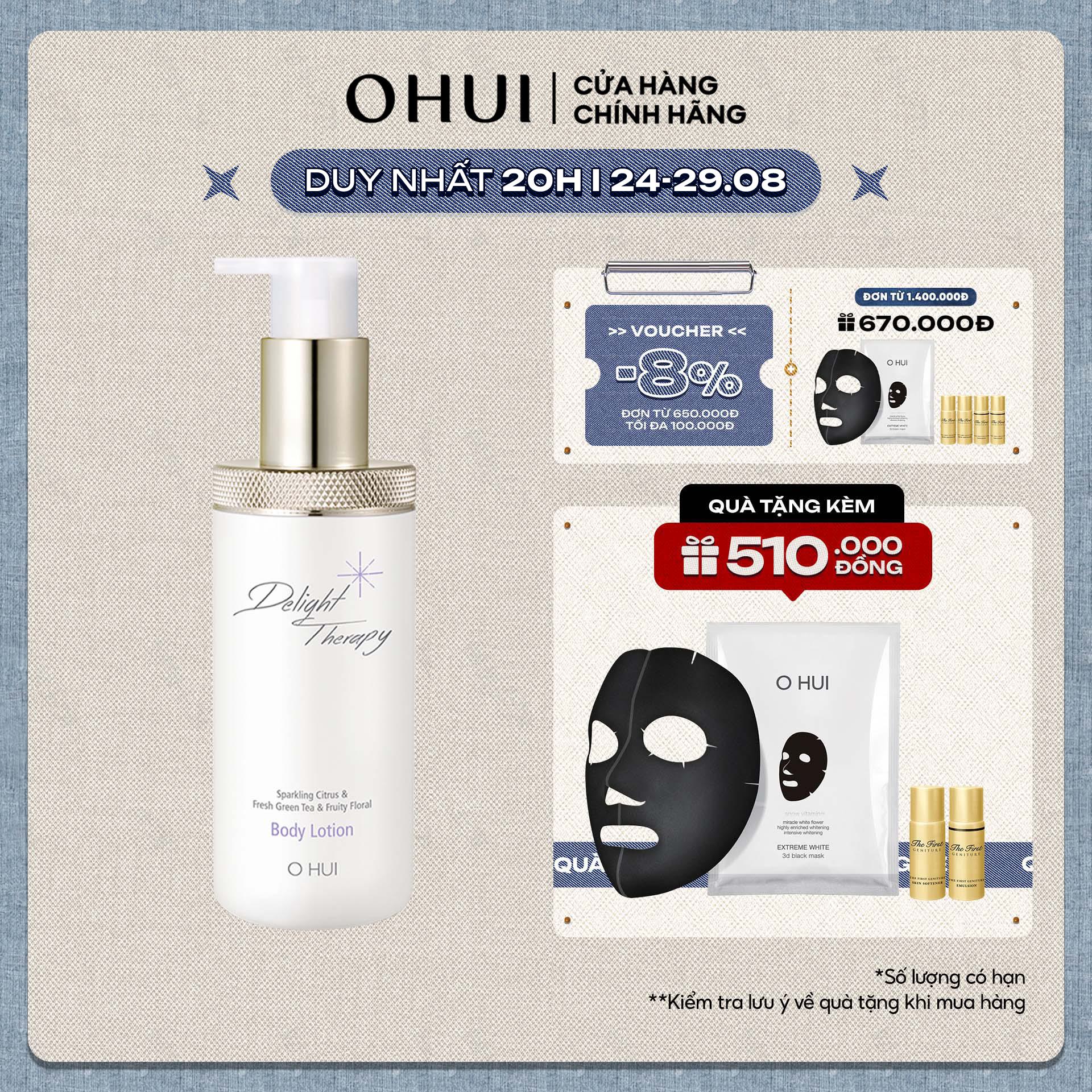 Sữa tắm liệu pháp biển dưỡng sáng da ngăn ngừa mụn OHUI Delight Therapy Body Wash 300ml