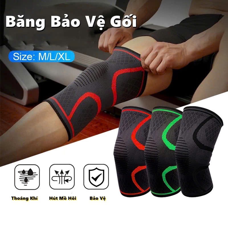  Băng Bó Gối Chống tuột Thể Thao KO ĐAI  Tránh Chấn Thương Băng Bảo Vệ Đầu Gối Tập Gym Bóng Đá Cầu Lông Bóng Chuyền Bóng Rổ... 
