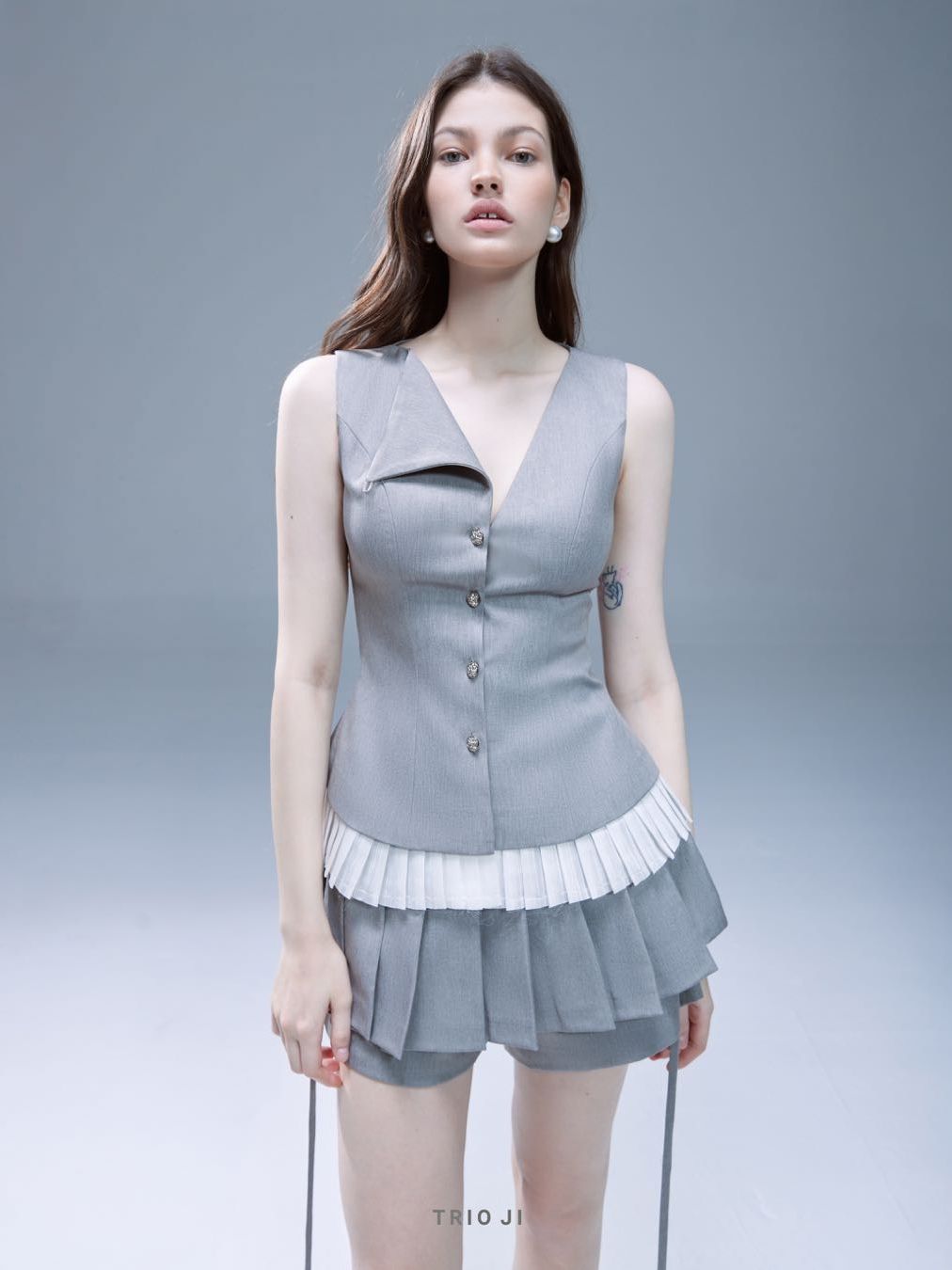 Trio ji set áo váy thiết kế candice top & candice skirt