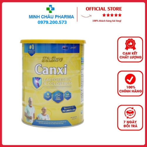 Sữa Diasure canxi lon 850g chính hãng date mới- bổ sung canxi giúp xương chắc khoẻ, chống loãng xương