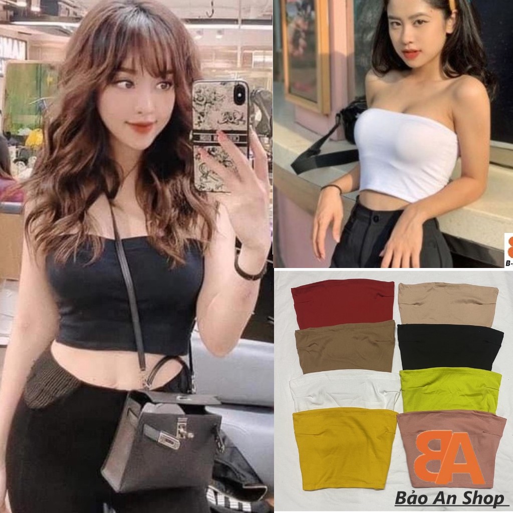 Áo ống nữ chất vải thun Borip cá tính FreeSize ôm Body