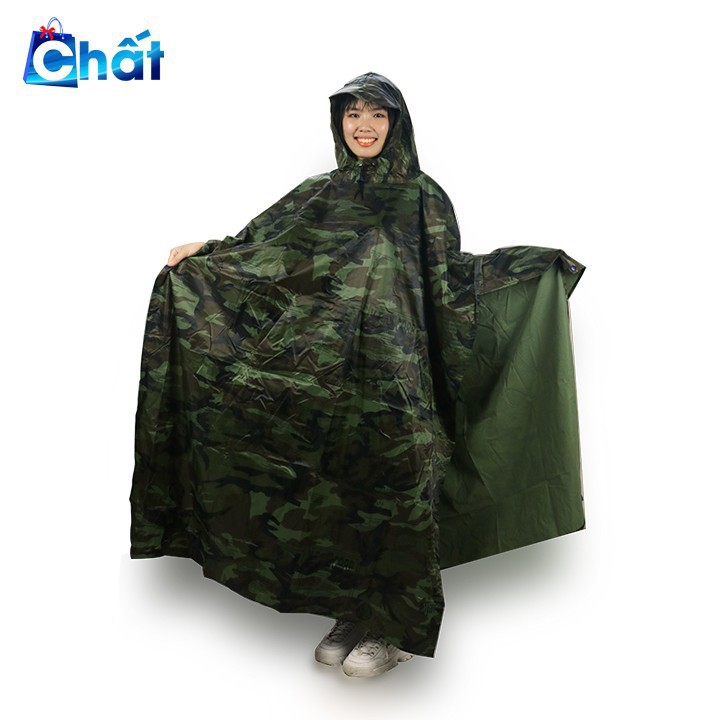 [HCM](LOẠI XỊN)áo mưa quân nGuÁo mưa CÁN BOđắt hơnÁo Mưa Lính Rằn Ri Vải Dù Siêu Bềnthiết kế cánh dơi siêu tiện lợi với vải dù chống thấm chống rách tuyệt đối.