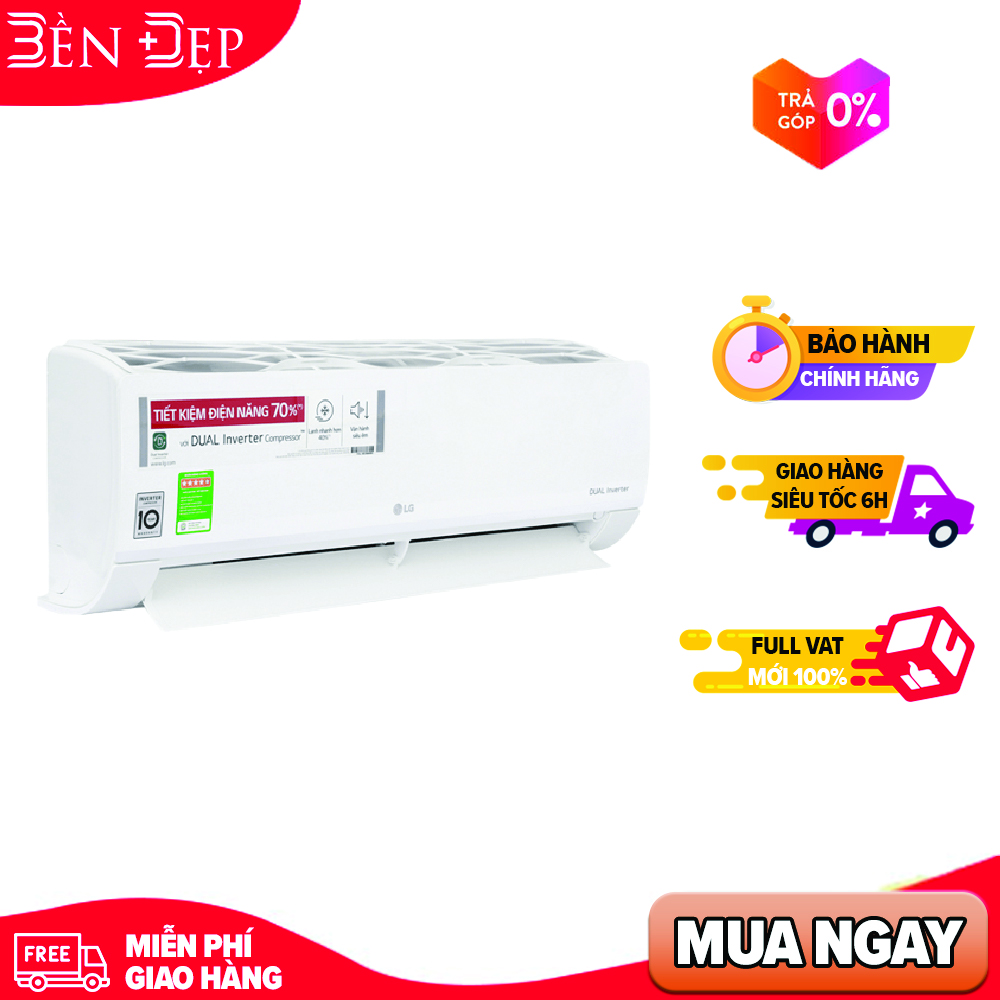 Điều hòa lg inverter 2 chiều 18000btu dualcool b18end1