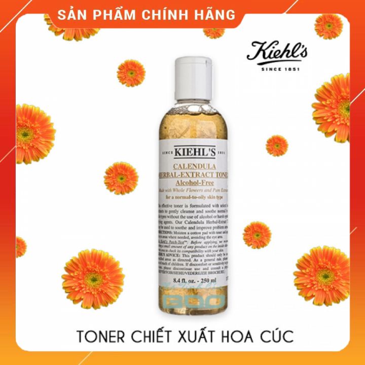 Toner Hoa Cúc KIEHL'S Calendula Herbal Extract cân bằng ẩm, sạch sâu 250ml