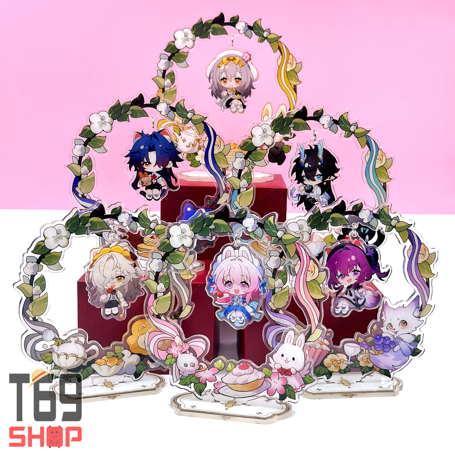 Mô hình Standee Acrylic Mica game Honkai Star Rail - Tea Party ver