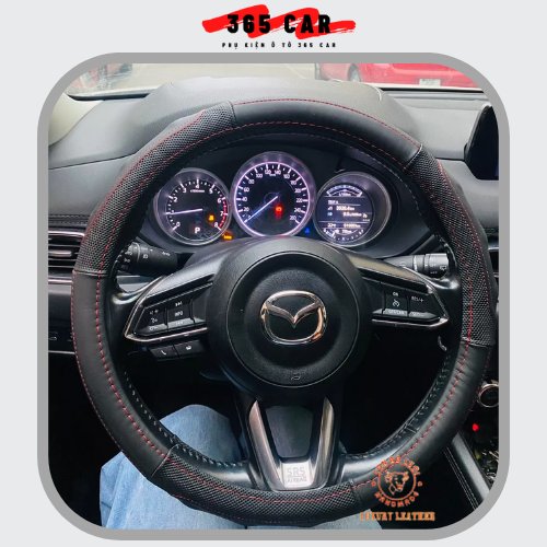 Bọc vô lăng mazda 2, 3, 6, mazda cx5, cx8, cx9, cx3, cx30, bọc vô lăng mazda da cừu thật bảo hành da 2 năm