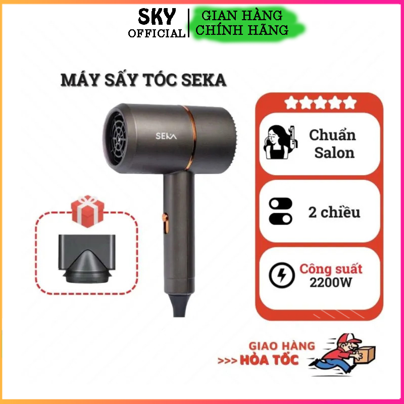 Máy sấy tóc tạo kiểu tóc chính hãng seka sk22 máy sấy tạo kiểu chống khô tóc công suất lớn 2200w