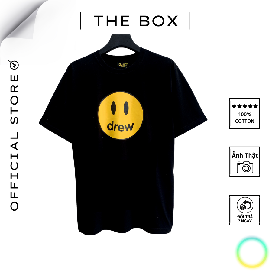 Áo thun drew mặt cười - hình chụp tại shop