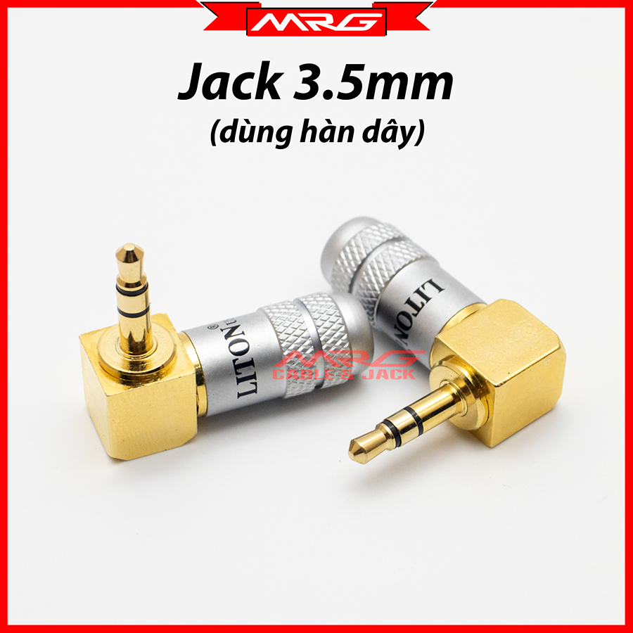 Jack hàn 3.5 mm góc vuông, giá 1 chiếc | rack 3.5, giắc 3.5, jack 3.5 cong, rắc 3.5, jac 3.5, đầu jack 3.5, 3.5ly, 3.5li.