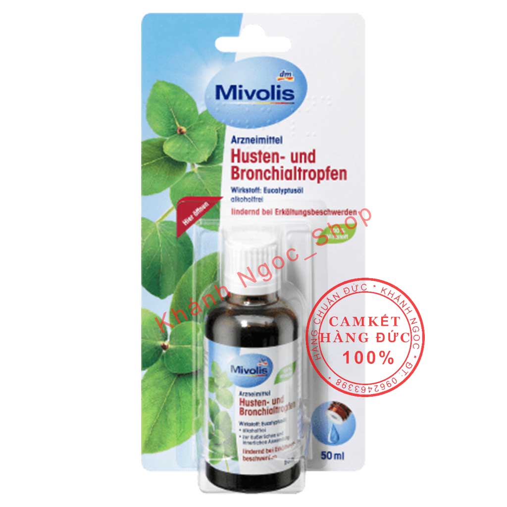 Tinh dầu bạch đàn khuynh diệp Mivolis Husten und Bronchialtropfen - Hàng Đức 100%