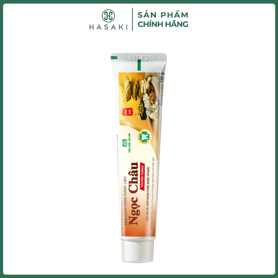Kem Đánh Răng Dược Liệu Ngọc Châu Truyền Thống 170g Hasaki Chính Hãng