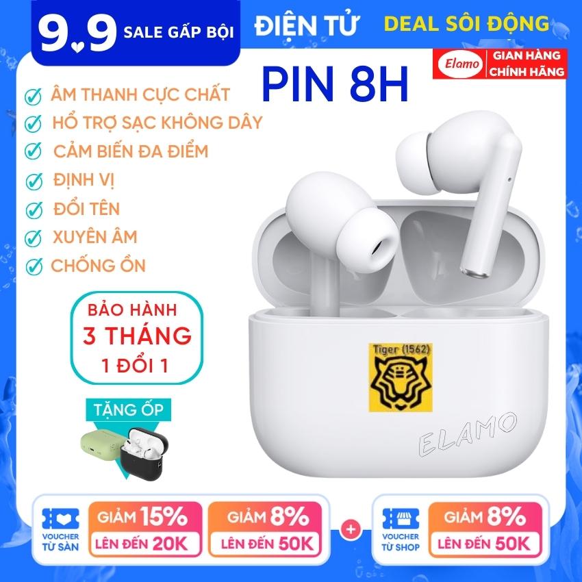 Tai nghe bluetooth Hổ Vằn tai nghe không dây định vị đổi tên pin trâu. Tai nghe nhét tai không dây & phị kiện full chức năng sạc không dâyElamo